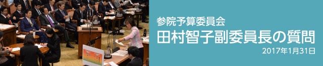参院予算委・田村智子副委員長の質問