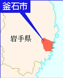 地図:岩手・釜石市