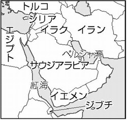 地図：中東