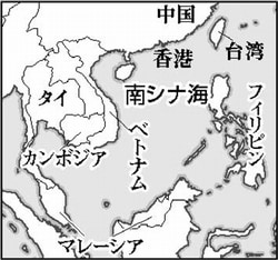 地図：南シナ海
