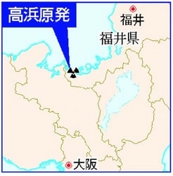 地図：高浜原発