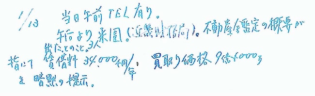 貸付料　森友に事前伝達　籠池氏のメモ示し告発