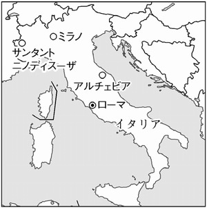 地図：イタリア