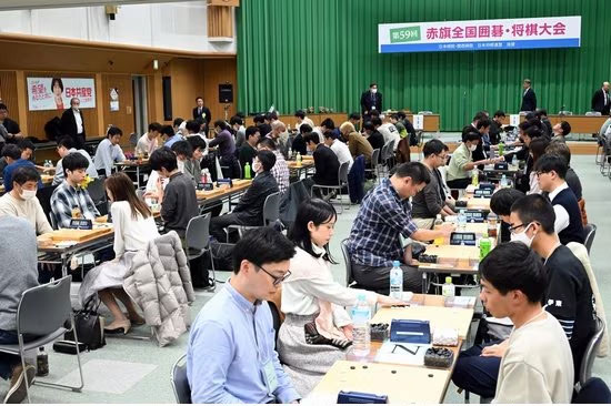 写真：2024年赤旗名人戦の様子（党本部）