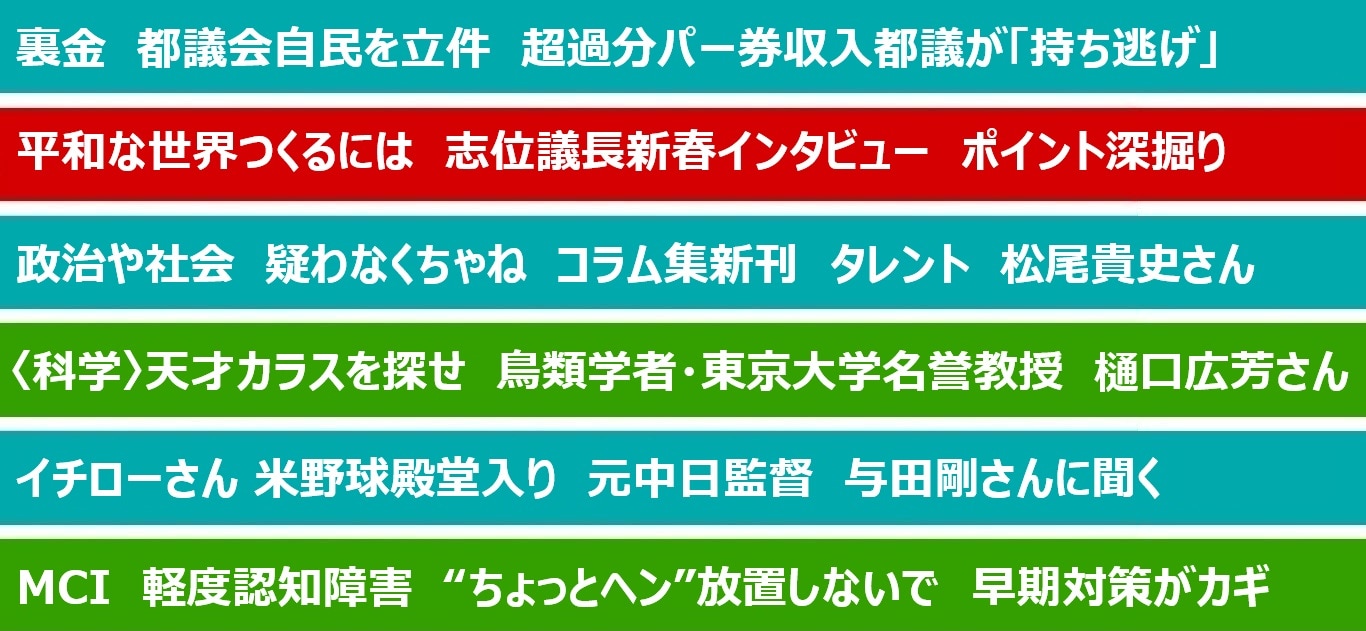 しんぶん赤旗日曜版 | 2025年01月26日