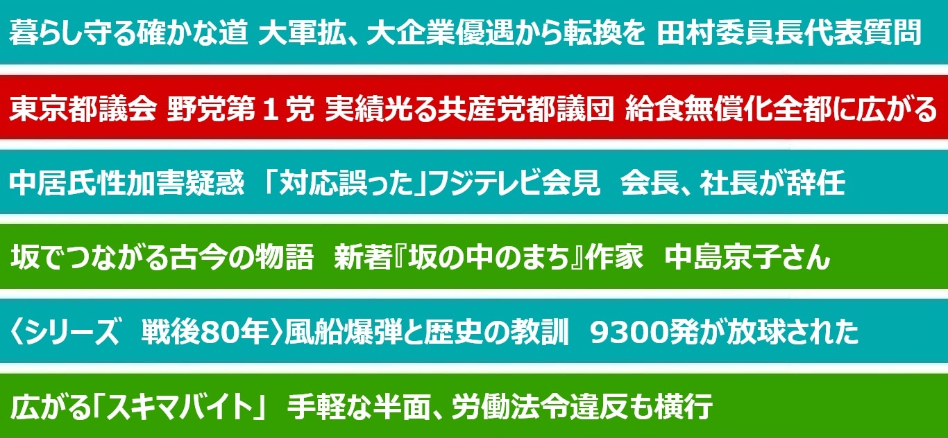 しんぶん赤旗日曜版 | 2025年02月02日