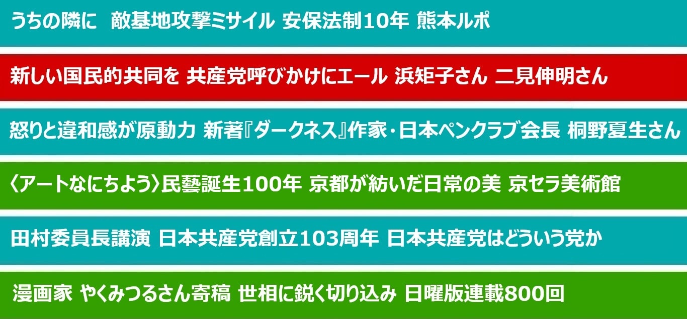 しんぶん赤旗日曜版 | 2025年09月28日