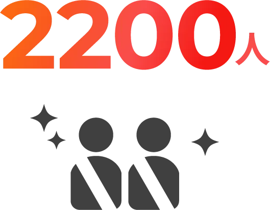 2200人