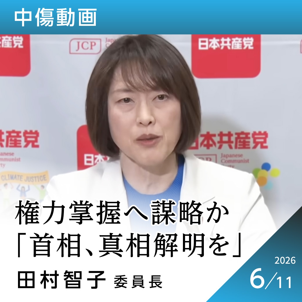中傷動画　田村智子委員長