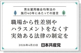 職場から性差別やハラスメントをなくす実行ある法律の制定を