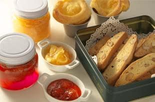 ジャムとビスコッティクッキー