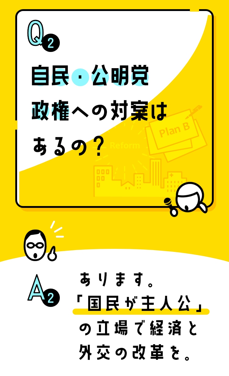 自民・公明党政権への対案はあるの?